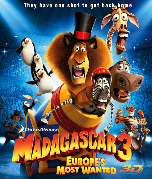 F202. Madagascar 3  - THẦN TƯỢNG CHÂU PHI 3 3D 50G ( DOLBY TRUE - HD 7.1) 